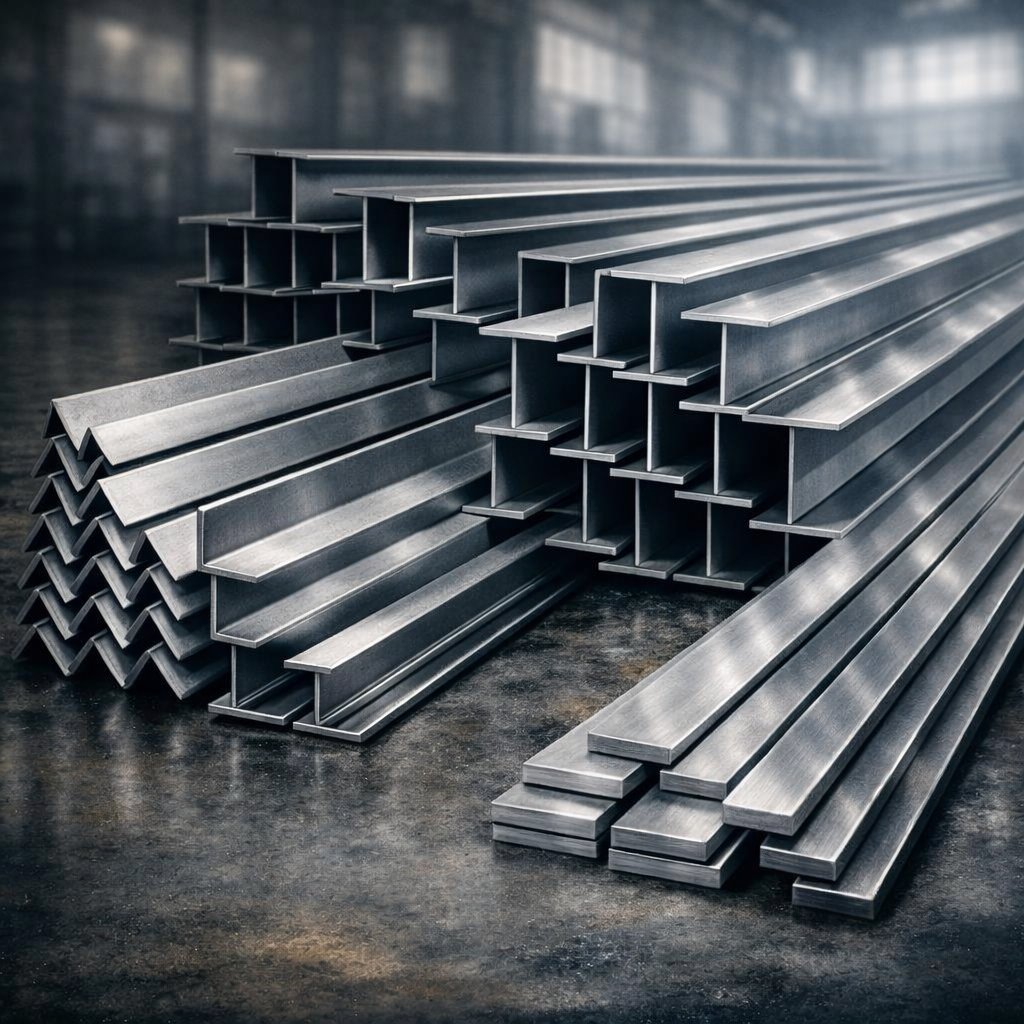 Фасонный прокат: двутавры, швеллеры, уголки, полосы